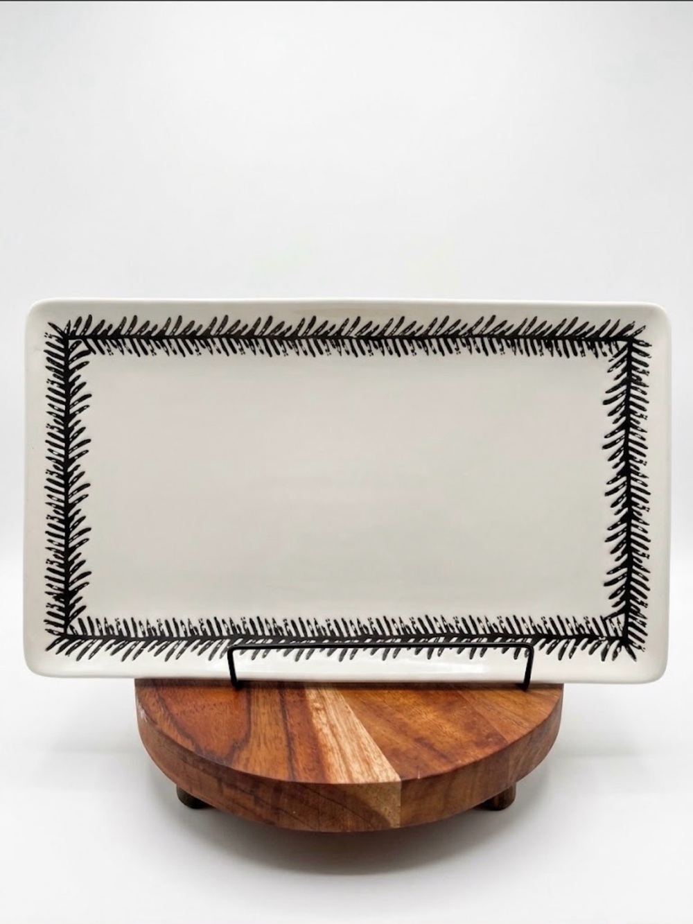 Nate Berkus Stoneware Fern Tray use as traditional serving tray- catchall